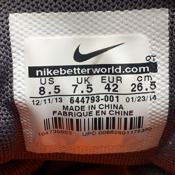 Nike Air Max 95 JCRD Total Orange Running Shoes Men's Sz 8.5 Women's Sz 10 - Picture 10 of 10